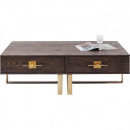Design salontafel messinglook 135cm