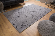 Design vloerkleed 240x160cm grijs katoen