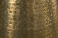 Elegante vaas ORIENT 50cm goud in gehamerd rasterpatroon