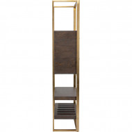 Exclusieve Barkast Osaka 192cm hoog met messing goud