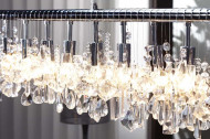 Extravagante hanglamp DIAMONDS XL 120cm kristallen lamp met 9 lampjes