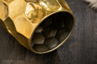 Handgemaakte bijzettafel 46 cm goud gehamerd design metaal-aluminiumlegering