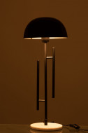 Tafel Lamp Viya ijzer,Marmer Zwart/Wit