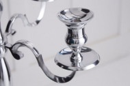 Barok kandelaar 120 cm zilver 5-armige kroonluchter gepolijst aluminium kandelaar