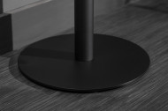Bartafel MANDY 120cm eiken look bartafel met zwart onderstel