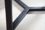 Design bijzettafel set van 2 eiken look 50 cm industriële stijl