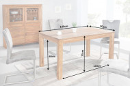 Eettafel Sheeshamhout 140 cm Model Lagos