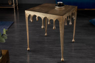 Extravagante salontafel LQUID LINE L 46 cm goud druppelvormig design