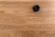 Industriële salontafel APPARTEMENT 95cm geolied eiken met tweede plank