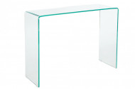 Moderne Design Glazen bureau zoals sidetable 100 cm volledig transparant glas