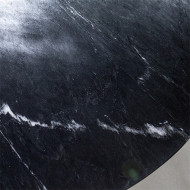 Ronde Eettafel Remy Zwart Marmer & ijzer 130cm