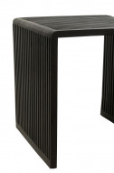 Set Van 2 Koffietafels/ bijzet tafels Kubus Gerecycleerd Teak Zwart