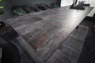 Uitschuifbare eettafel ATLAS 180-220-260cm keramiek blad in lava-look