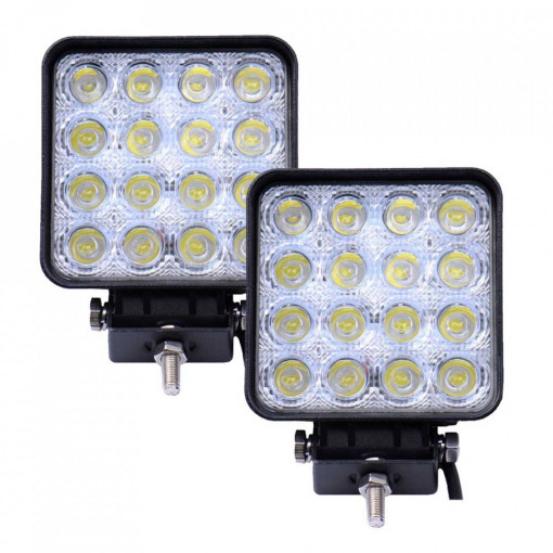 2 x Proiector auto 16 LED , 48W