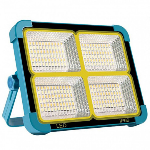 Lampa proiector solar, 100W, acumulator incorporat 19200 mAh