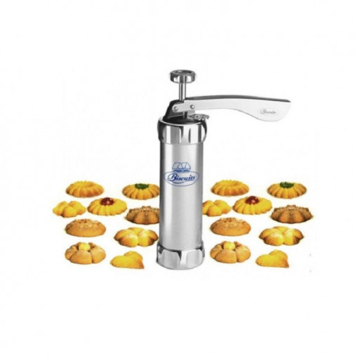 Aparat pentru biscuiti si fursecuri, 10 forme si 4 accesorii de ornare