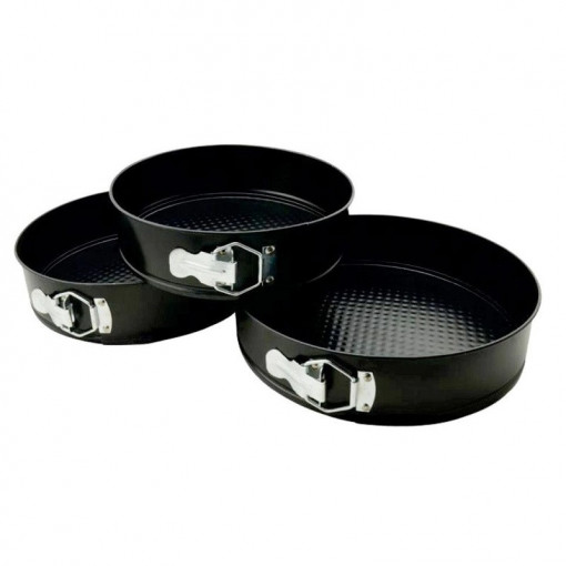 Set 3 Forme pentru torturi si prajituri cu margine detasabila