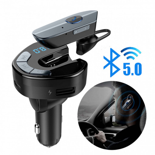 Modulator auto handsfree + casca bluetooth si MP3