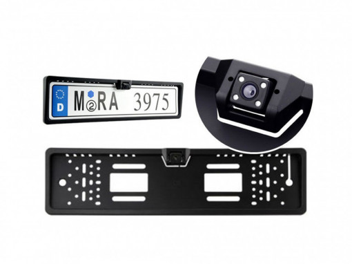 Camera video Night Vision marsarier pentru suport numar auto