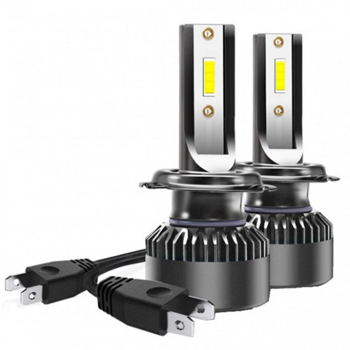 Set 2 becuri auto S79, H4, 60W, 8000 lumeni, canbus