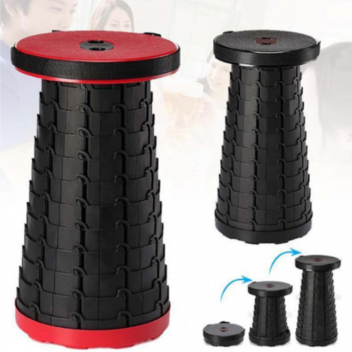 Scaun extensibil retractabil cu pliere telescopica