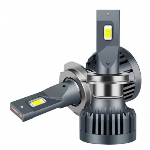 Set 2 becuri LED Canbus, 100W, 15.000 lumeni, H4