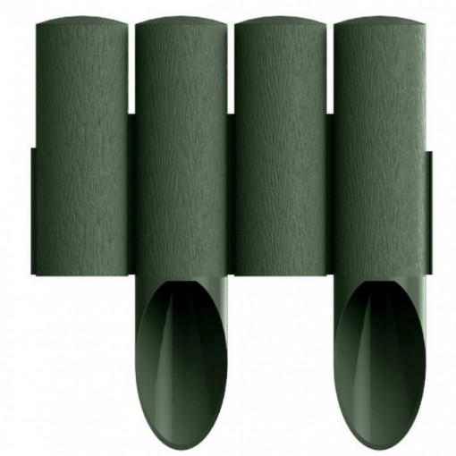 Bordura de gradina PVC, culoare verde, 1.4 metri