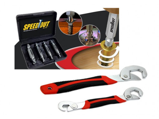 Extractoare suruburi rupte + Set 2 chei universale