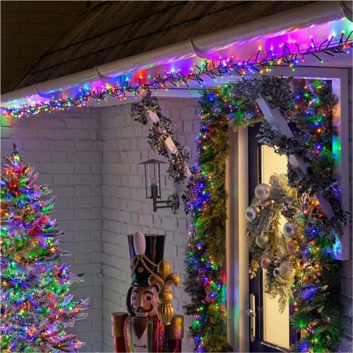 Instalatie de craciun tip cluster, 10 metri, 480 led Multicolor