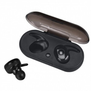 Casti Bluetooth TWS4 Wireless, Microfon, Control Touch, Dock, Android, iOS, Windows