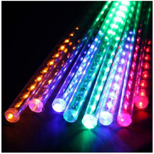 Instalatie 24 turturi luminosi, efect de ninsoare, LED MULTICOLOR