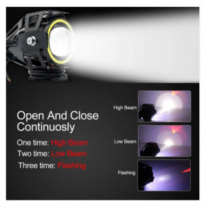 Proiector 15W LED, Angel Eyes, 2 faze si stroboscop