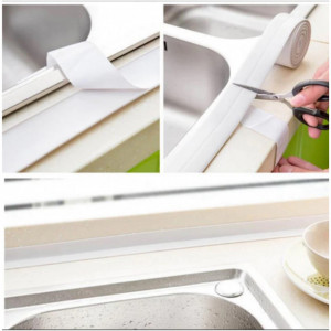 Set 10 x banda adeziva pentru etansare, 2 cm x 3.2 M, Alb