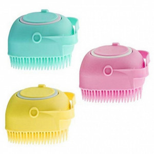 Set 3 x Burete din silicon cu rezervor pentru sampon, 80 ml
