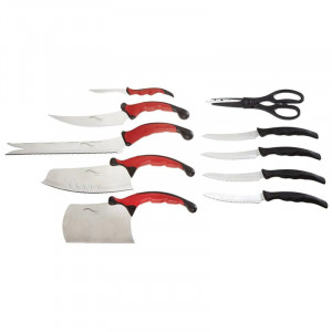Set cutite de bucatarie Contour, 10 piese, suport inclus