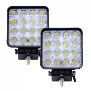 2 x Proiector auto 16 LED , 48W