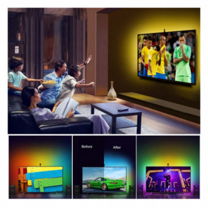 Banda LED TV pentru Iluminare Ambientala, 2 metri