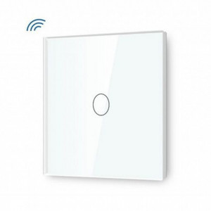 Intrerupator touch simplu WI-FI, cu panou de sticla