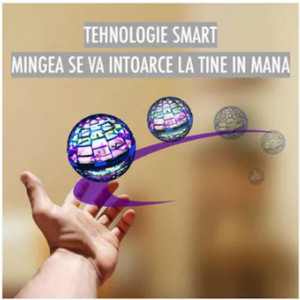 Minge zburatoare tip drona, lumini LED, incarcare USB