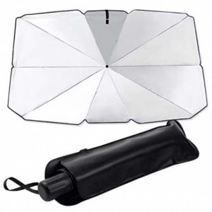 Parasolar pliabil tip umbrela pentru parbrizul masinii