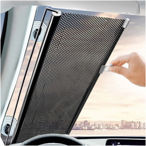 Parasolar retractabil, pentru fereastra sau auto, 58 cm x 125 cm