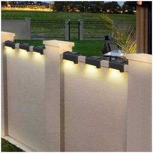 Set 8 lampi solare pentru trepte sau terase, senzor de lumina
