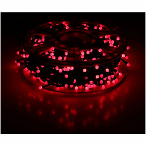 Instalatie exterior 50 metri, 500 LED Rosu, IP44