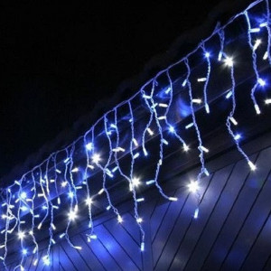 Instalatie franjuri 32 metri, 800 LED-uri, Albastru