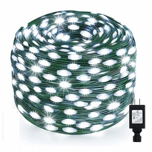 Instalatie liniara de exterior, tip banda cu led turnat, 50 metri, 400 led, jocuri de lumini, Alb Rece
