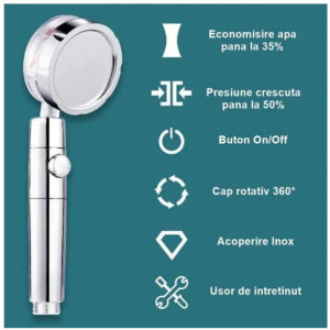 Para de dus Vortex cu cap rotativ si elice   