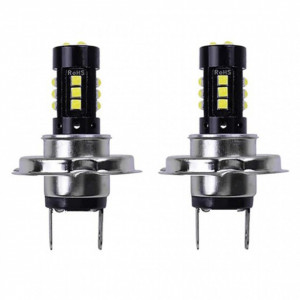 Set 2 Becuri Auto H7, 15 LED smd /bec, 80W