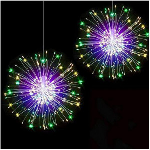 Set 2 x Instalatie artificii 240 LED, Multicolor