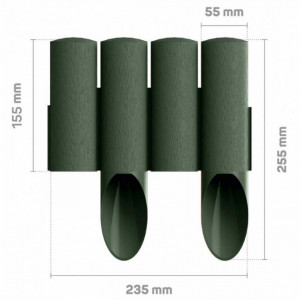 Bordura PVC, culoare verde, 1.4 metri
