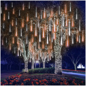 Instalatie de Craciun tip turturi iluzia unor turturi de gheata in topire 320 LED 8 turturi x 40 LED, lungime turture 50 cm, putere 6W, albastru 7003B